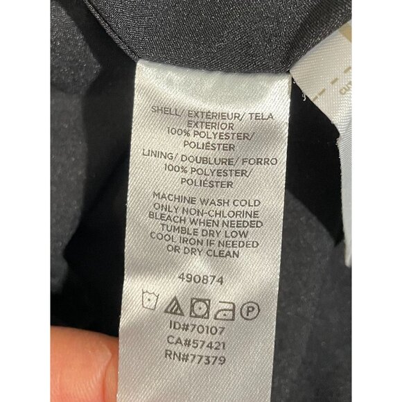 Floral Long-Sleeve Shift Dress By Loft Plus Sz 20 Black With Multicolor Flowers - Picture 9 of 13